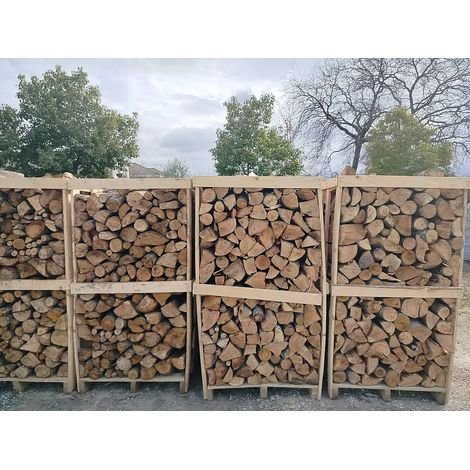 Legna da ardere stagionata italiana 30-45 cm – Bancale 90x90x170 cm – Bruciatura lenta e alta resa calorica – Agrifer